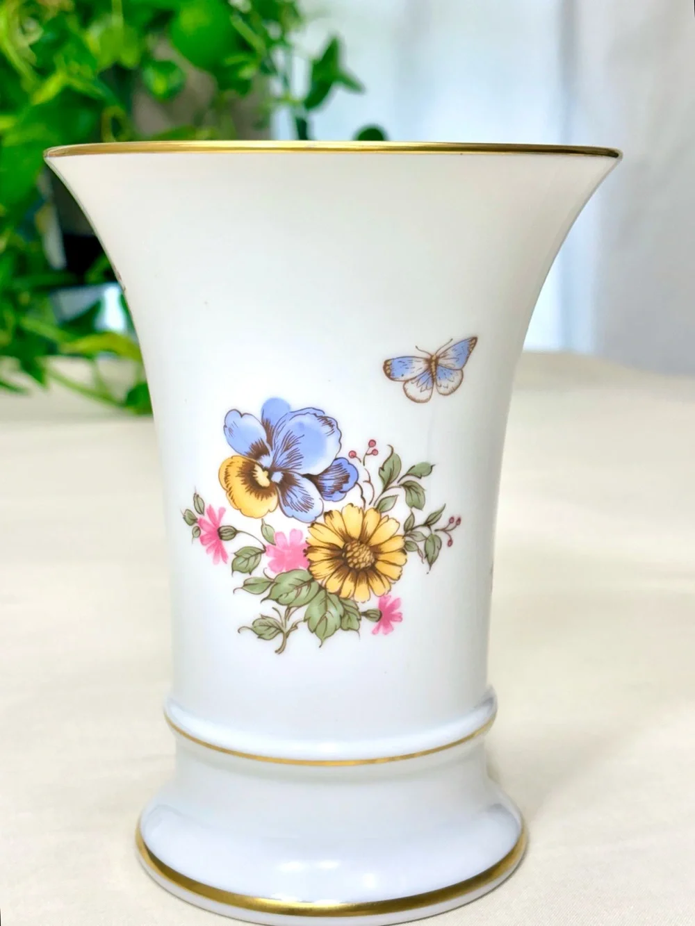 Vintage Schumann Arzberg West Germany Flared Floral Porcelain Vase 1155/18